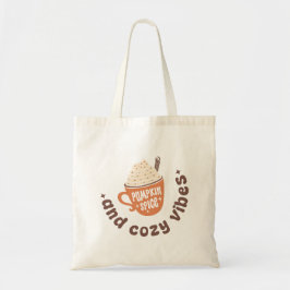 Bolsa Tote Cute Pumpkin Spice and Cozy vibes