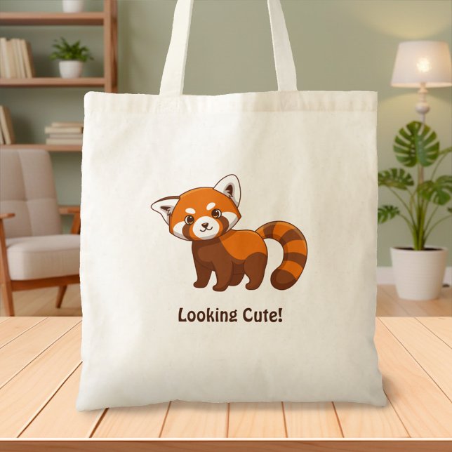 Bolsa Tote Cute Red Panda (Criador carregado)