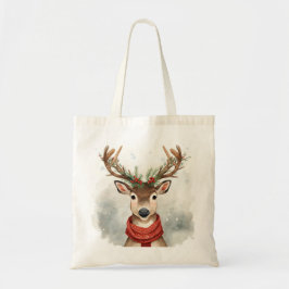 Bolsa Tote Cute Reindeer Christmas Budget Tote Bag