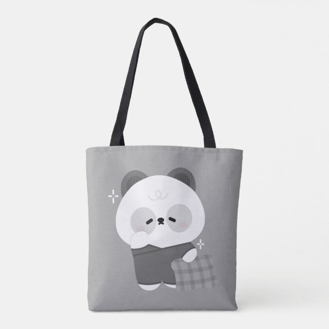 Bolsa Tote Cute Sleepy Panda (Verso)