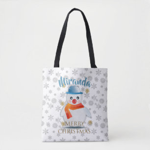 Bolsa Tote Cute Snowman