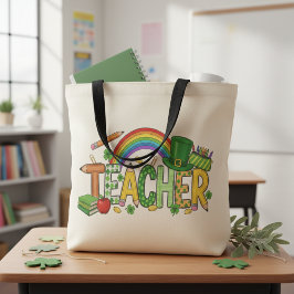 Bolsa Tote Cute St. Patrick’s Day Gift Lucky to Teach Teacher