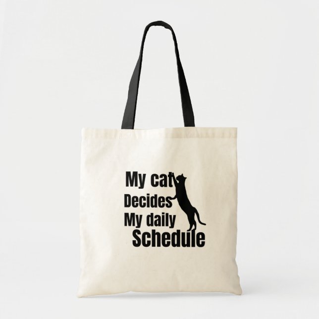 Bolsa Tote Cute Standing cat design (Frente)