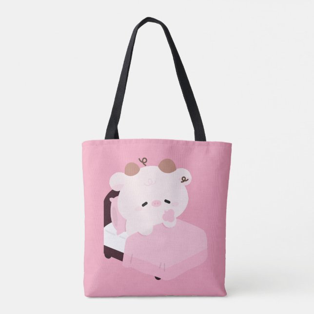 Bolsa Tote Cute Tired Cow (Verso)