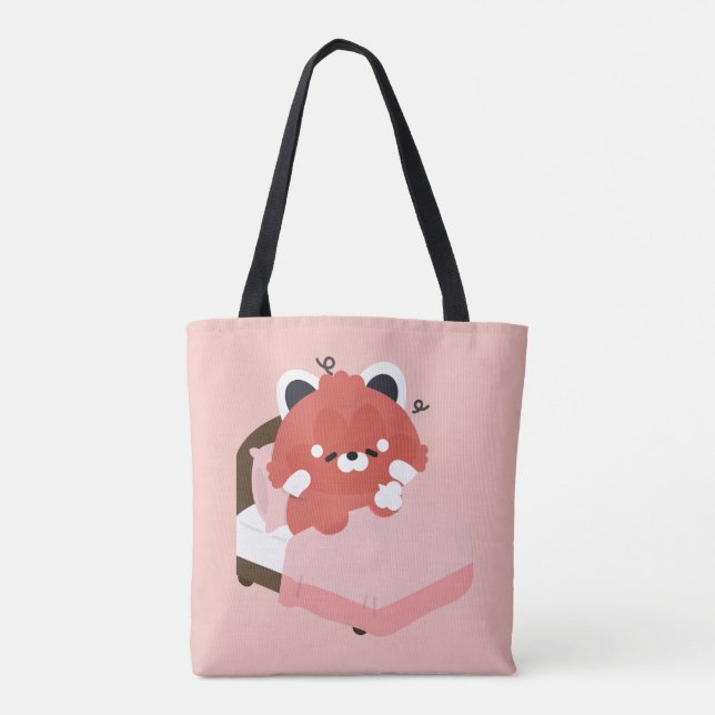 Bolsa Tote Cute Tired Red Panda (Verso)