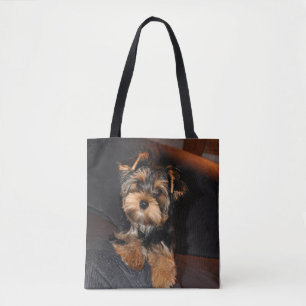 Bolsa Tote Cute Yorkshire Terrier Puppy