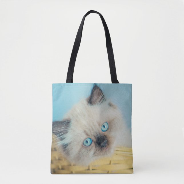 Bolsa Tote Cutest Baby Animals | Himalayan Seal Point Cat (Frente)
