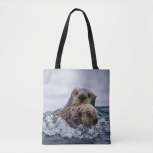 Bolsa Tote Cutest Baby Animals   Otter Baby & Mother