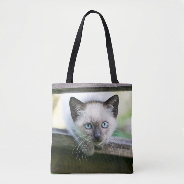 Bolsa Tote Cutest Baby Animals | Siamese Kitten (Frente)