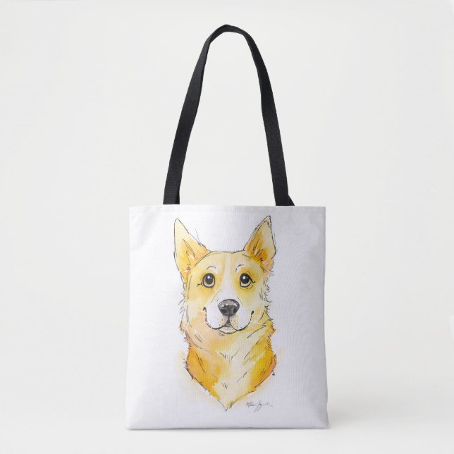 Bolsa Tote Cutie Corgi (Frente)