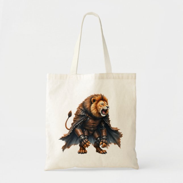 Bolsa Tote Cyber Lion of the Wastelands  (Frente)