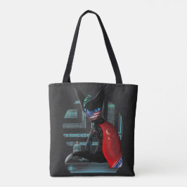 Bolsa Tote Cyberpunk Ninja Black Cat
