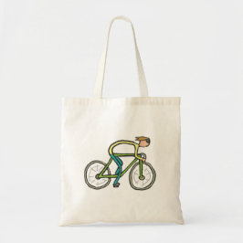 Bolsa Tote Cycling Stickman
