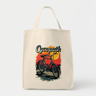 Bolsa Tote Cycopath: Sunset Bike Design