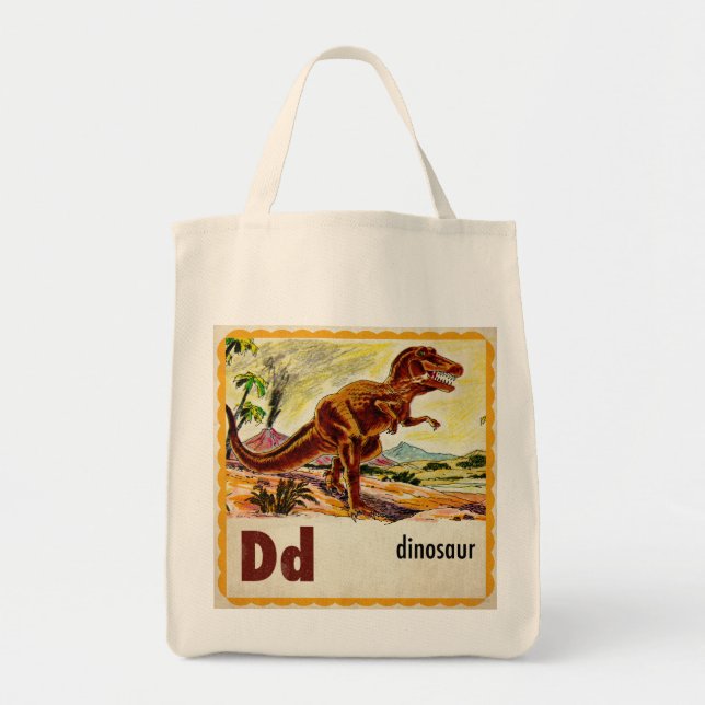 Bolsa Tote D é para Dinossauro (Frente)