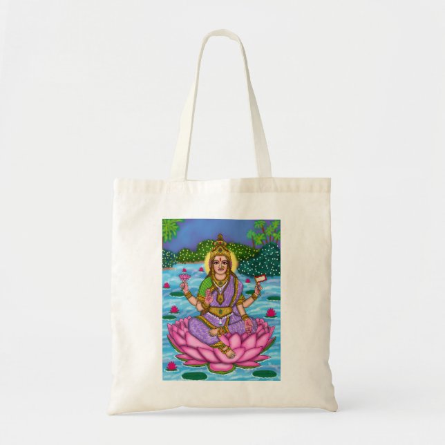 Bolsa Tote da Deusa Lakshmi (Frente)