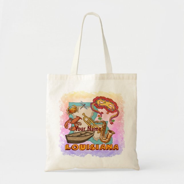 Bolsa tote da Louisiana (Frente)