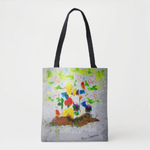 Bolsa Tote Da "sacola das árvores da fantasia natureza"