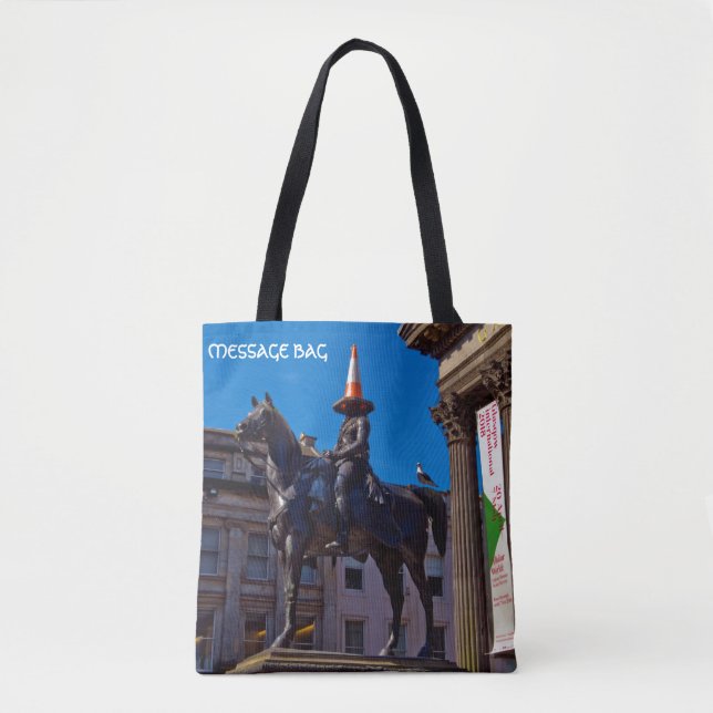 Bolsa Tote Da "sacola do saco mensagem" de Glasgow (Frente)
