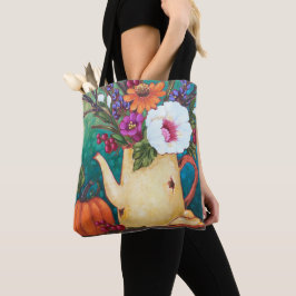 Bolsa Tote Da "sacola x16 do arranjo floral queda" 16""
