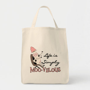 Bolsa Tote Da vaca camiseta MOO-velous e presentes