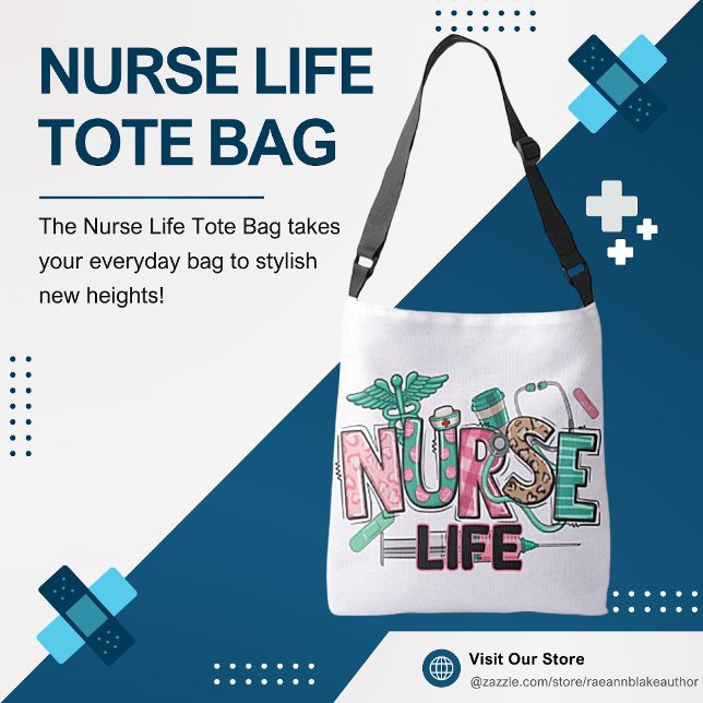 Bolsa Tote da Vida de Enfermeira (Criador carregado)