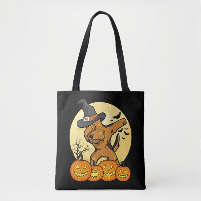 Bolsa Tote Dabbing Airedale Terrier Funny Dog Halloween Gift (Frente)