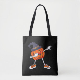 Bolsa Tote Dabbing Pumpkin Veste Bruxo Hat Halloween