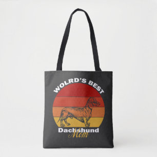 Bolsa Tote Dachshund - A melhor mãe de Dachshund do mundo