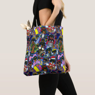 Bolsa Tote Dachshund Cartoons