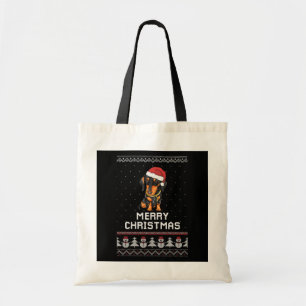 Bolsa Tote Dachshund Christmas