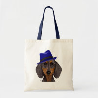 Dachshund com Blue Trilby