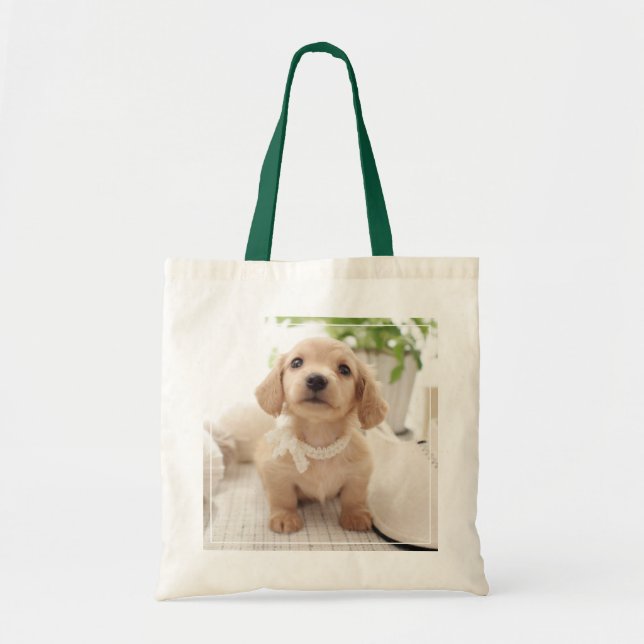 Bolsa Tote Dachshund diminuto (Frente)