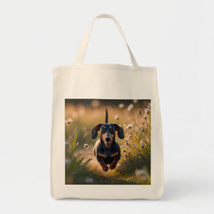 Bolsa Tote Dachshund Elegant Grocery Tote Bag
