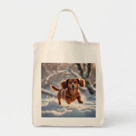 Bolsa Tote Dachshund Elegant Grocery Tote Bag