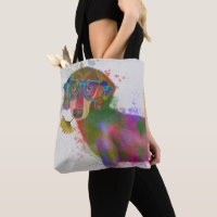 Dachshund & Glass Rainbow Splash