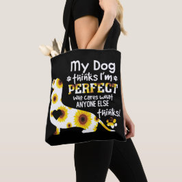 Bolsa Tote Dachshund Meu Cachorro acha que sou muito engraçad