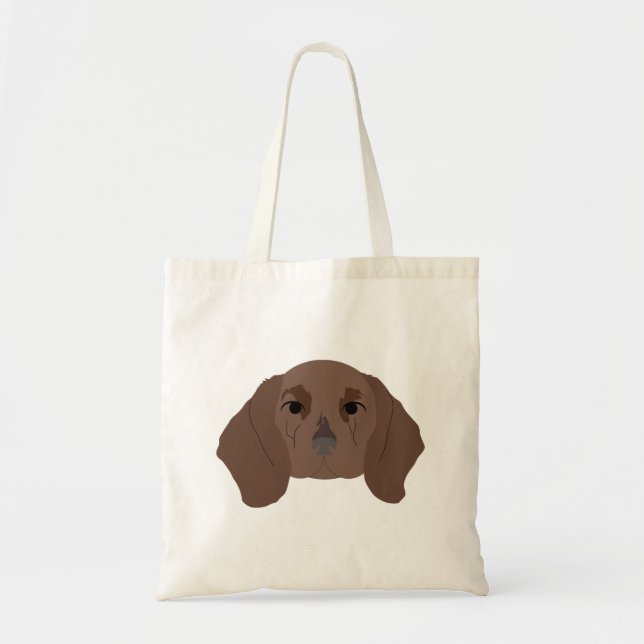 Bolsa Tote Dachshund no Tote Bag (Frente)