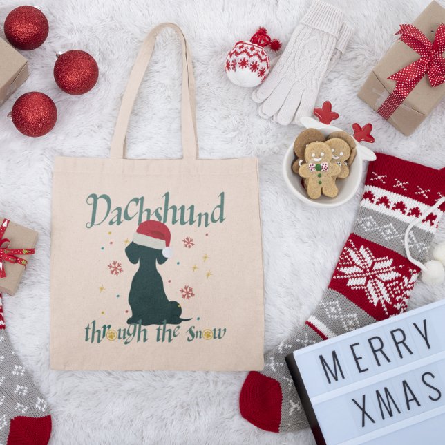 Bolsa Tote Dachshund Sausy Dog Canvas Tote Bag, Doxie Bag (Dachshund Sausage Dog Canvas Tote Bag, Doxie Bag)