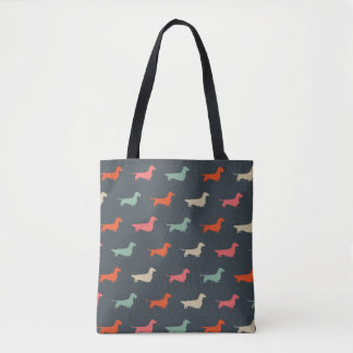 Bolsa Tote Dachshund Silhouettes Wiener Dog Lover's