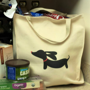 Bolsa Tote Dachshund Tote Bag   Estilo simples para Mães Dox