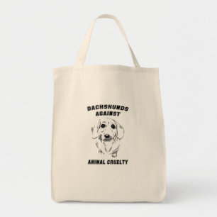 Bolsa Tote dachshunds contra a crueldade animal