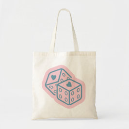 Bolsa Tote Dados de Coração Dia dos Namorados