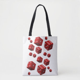 Bolsa Tote dados vermelho do saco