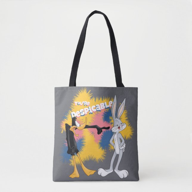 Bolsa Tote DAFFY DUCK™ e INSETOS BUNNY™ "Você é desprezível" (Frente)