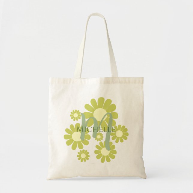 Bolsa Tote Daisy Green Monograma (Frente)