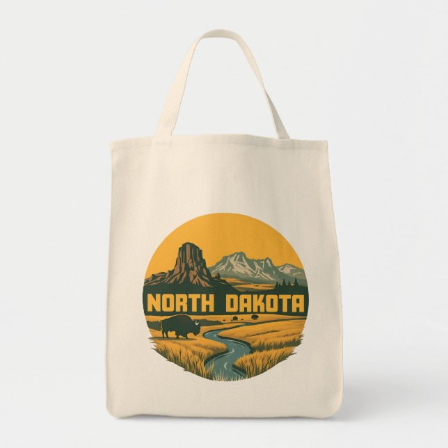 Bolsa Tote Dakota do Norte Estados Unidos da América (Frente)