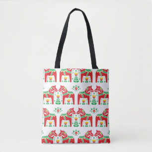 Bolsa Tote Dala Horse Sueco: Arte Folk