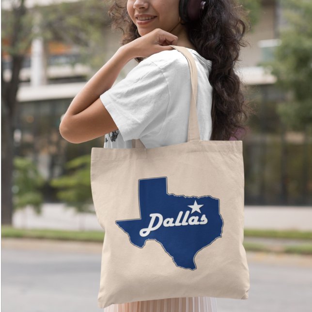 Bolsa Tote Dallas, Texas Lone Star State Map Cute DFW Texan (Criador carregado)
