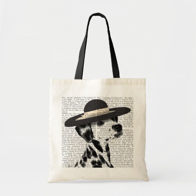 Bolsa Tote Dalmácia e Black Hat Brimmed (Frente)